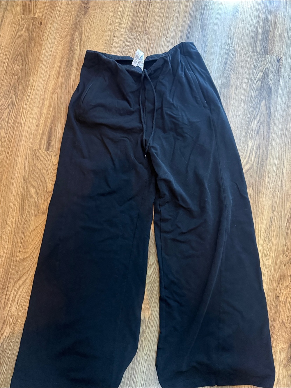 ALO Yoga Black Wide-Leg Lounge Pants